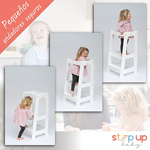 Stepup Baby Torre de Aprendizaje Montessori Paso | Taburete para niños | Tronas...
